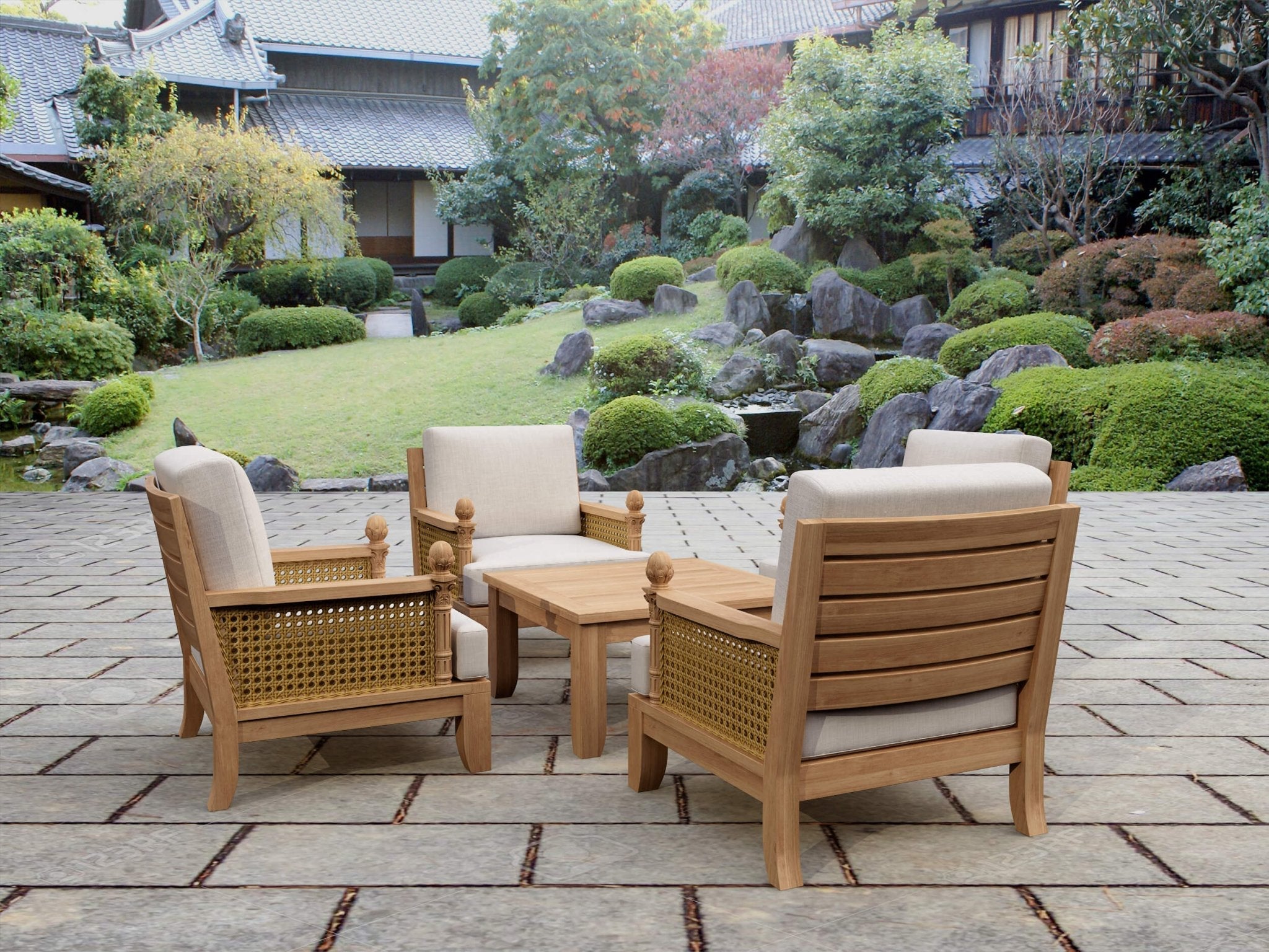 REPLACEMENT CUSHION SET-55 LUXE MODULAR DEEP SEATING SET - Clinch River Fishing USA