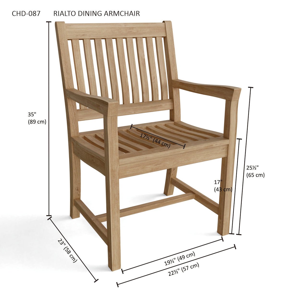 RIALTO DINING ARMCHAIR - Clinch River Fishing USA