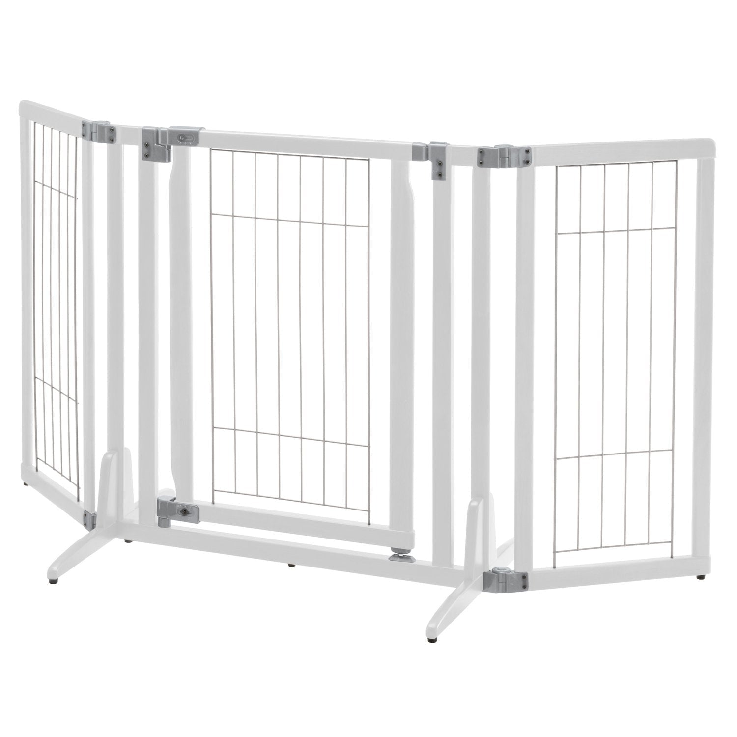 Richel Premium Plus Freestanding Pet Gate - Origami White - Clinch River Fishing USA