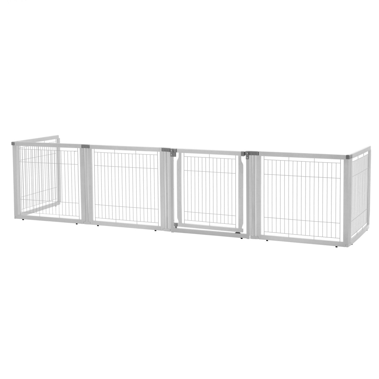Richell Convertible Elite 6 Panel Pet Gate - Origami White - Clinch River Fishing USA