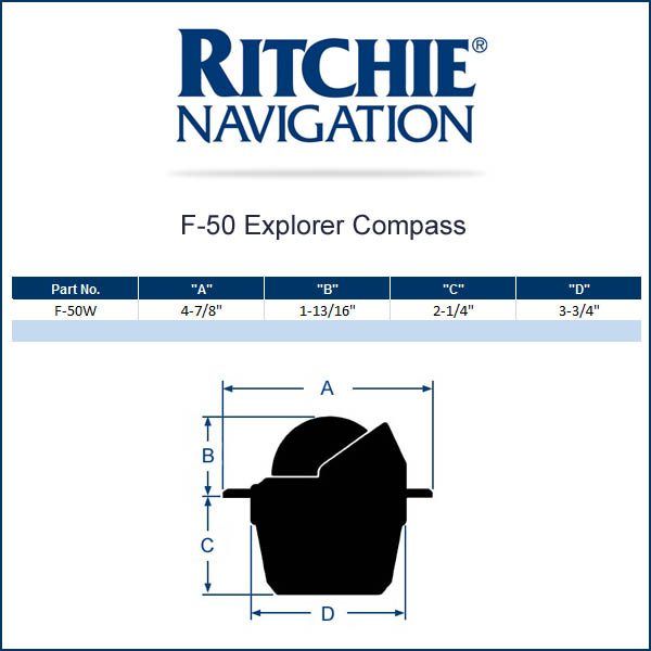 Ritchie Compass Explorer Compass Fl Mt Wht