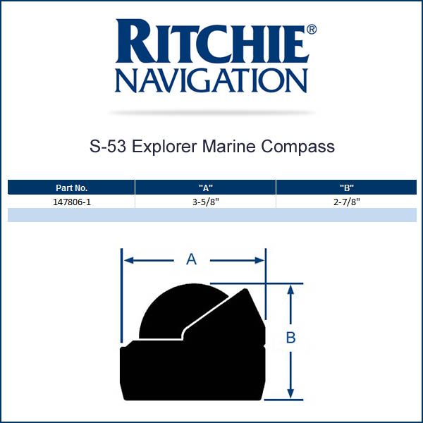 Ritchie Compass Explorer Compasssurf Mt-Removable Blk