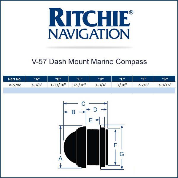 Ritchie Compass Explorer Compass Dash Mount-Black