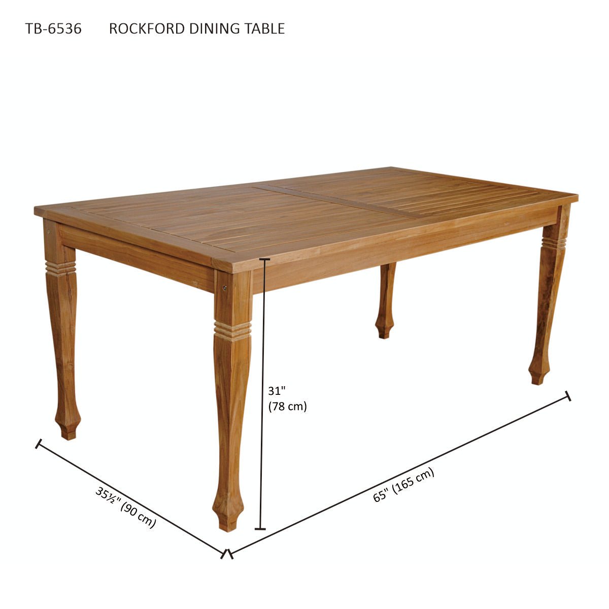 ROCKFORD DINING TABLE - Clinch River Fishing USA