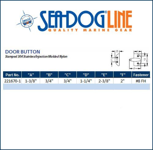 Sea Dog Marine Door Button