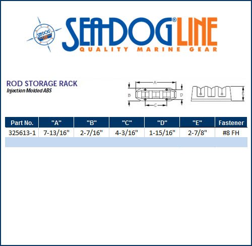 Sea Dog Marine Three Rod Storage Rack