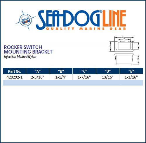 Sea Dog Marine Rock Sw. Mount Brkt - End