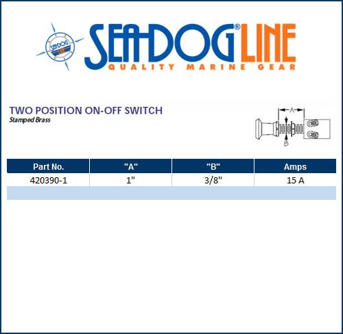 Sea Dog Marine Push-Pull Sw. On/Off