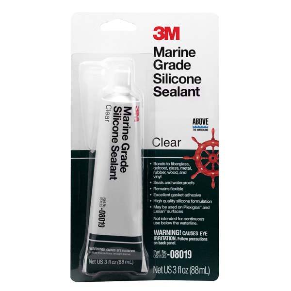 3M Silicone Sealant-Clear 3 Oz