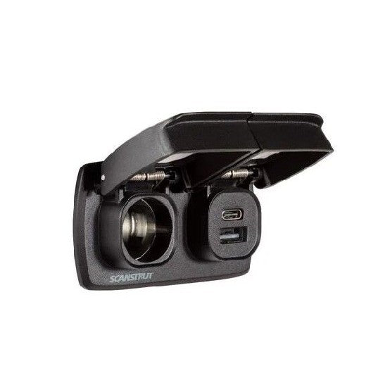 SCANSTRUT Flip Pro Duo -USB-A & USB-C with 12V Power Socket | SC-MULTI-F2