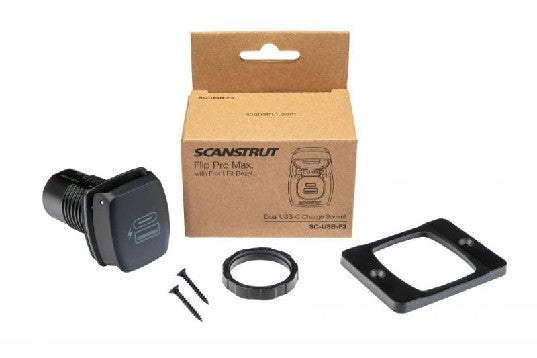 SCANSTRUT Flip Pro Plus - Fast Charge USB-A & USB-C Socket | SC-USB-F4