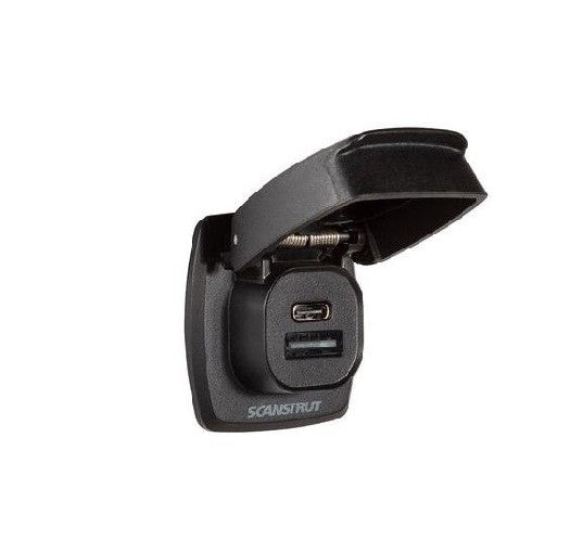SCANSTRUT Flip Pro Plus - Fast Charge USB-A & USB-C Socket | SC-USB-F4