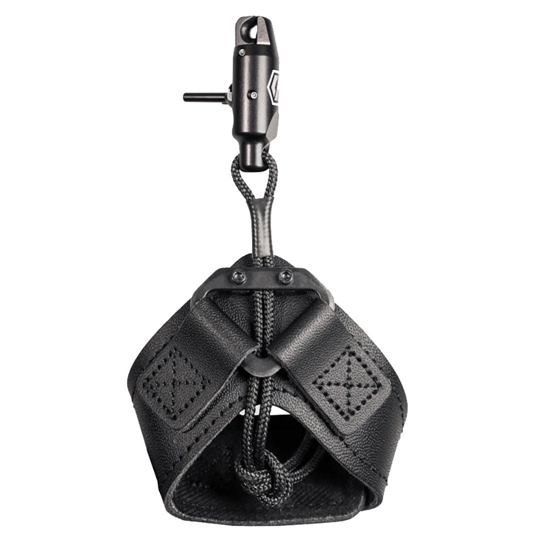 Scott "Quick-Shot" Buckle Strap Leather Single Caliper Bow Release Black - Clinch River Fishing USA