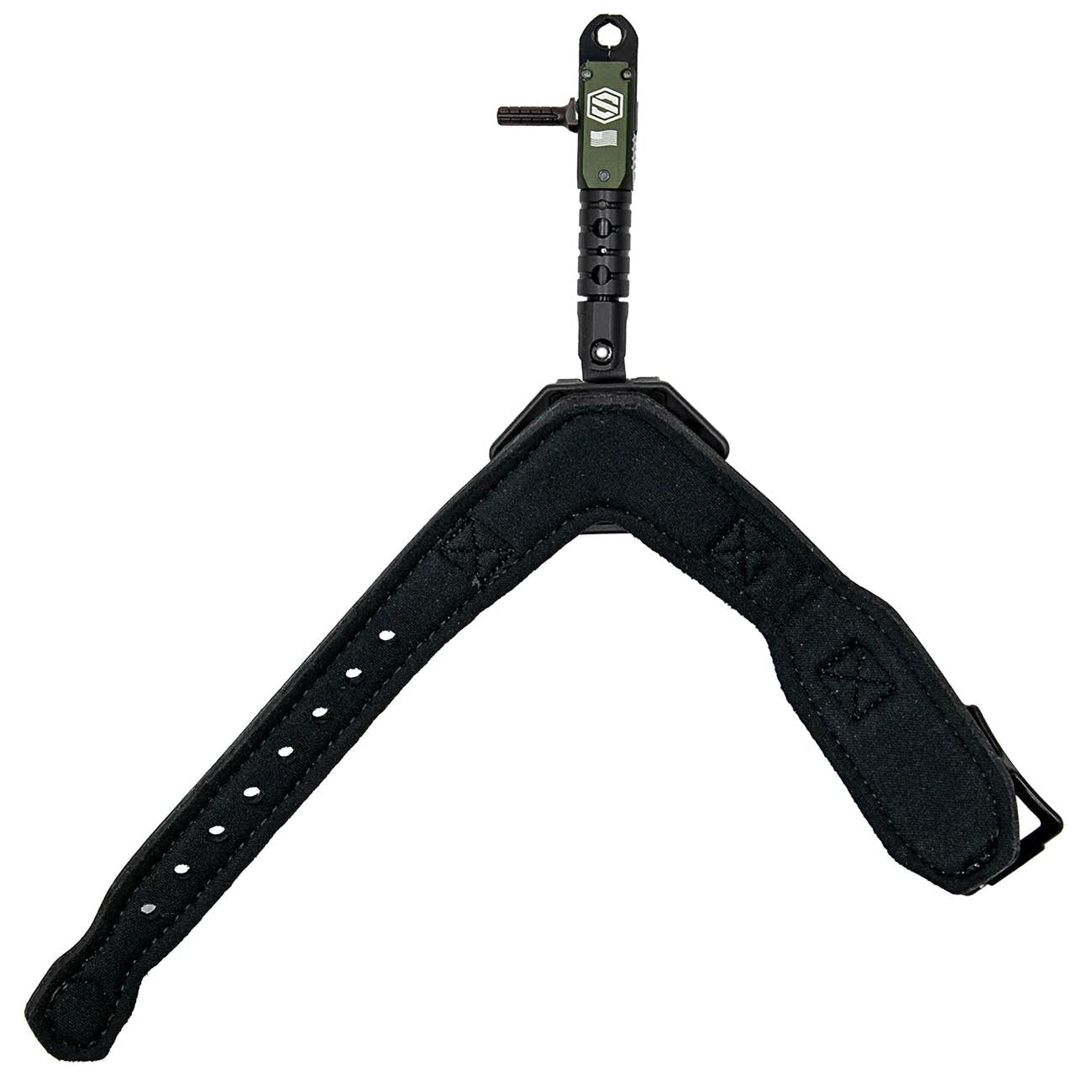 Scott "Shark RTS" Double Jaw Black Leather Release (Green Accents) - Clinch River Fishing USA