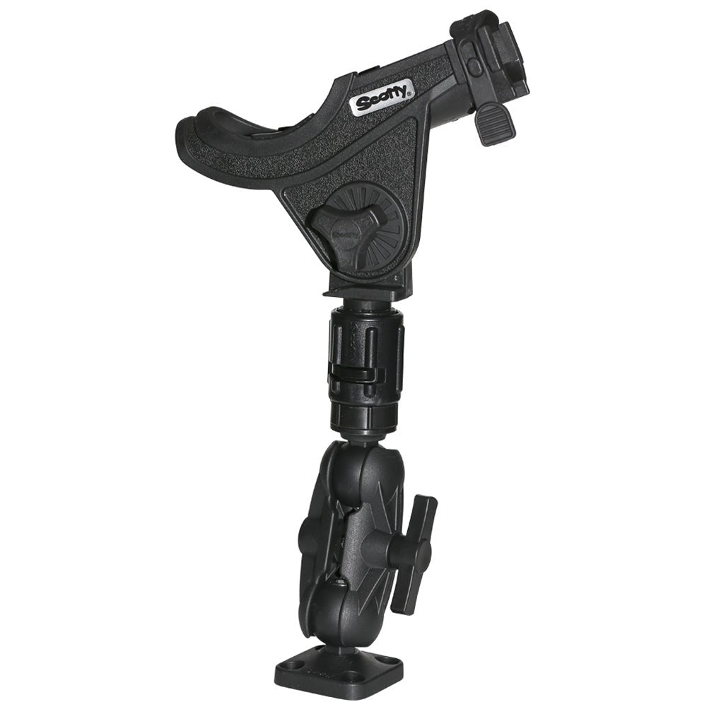 Scotty 162 1.5" Ball Mount w/Gear Head Post & 241 Side Deck Mount - Clinch River Fishing USA