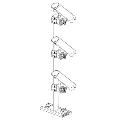 Scotty 333 Track Mounted Rod Tree - Rodmaster II Rod Holders - Clinch River Fishing USA