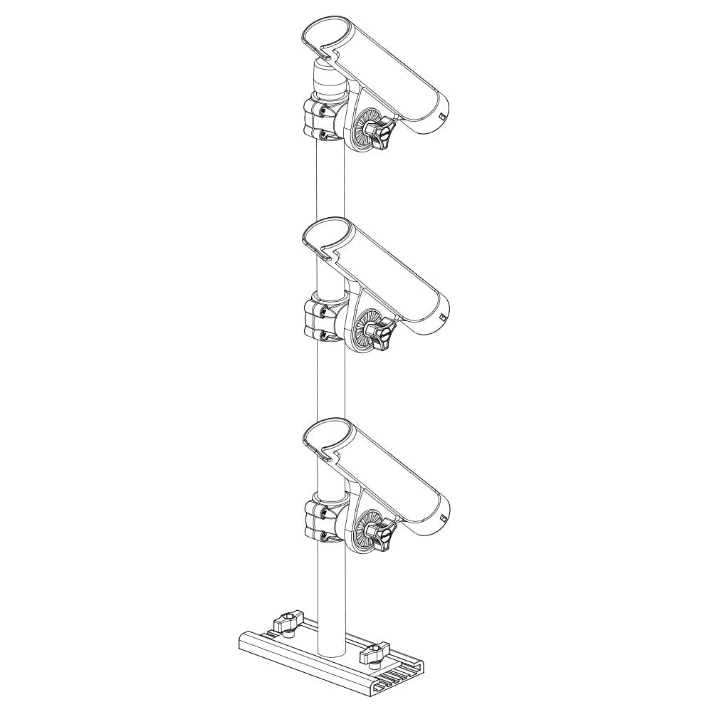 Scotty 333 Track Mounted Rod Tree - Rodmaster II Rod Holders - Clinch River Fishing USA