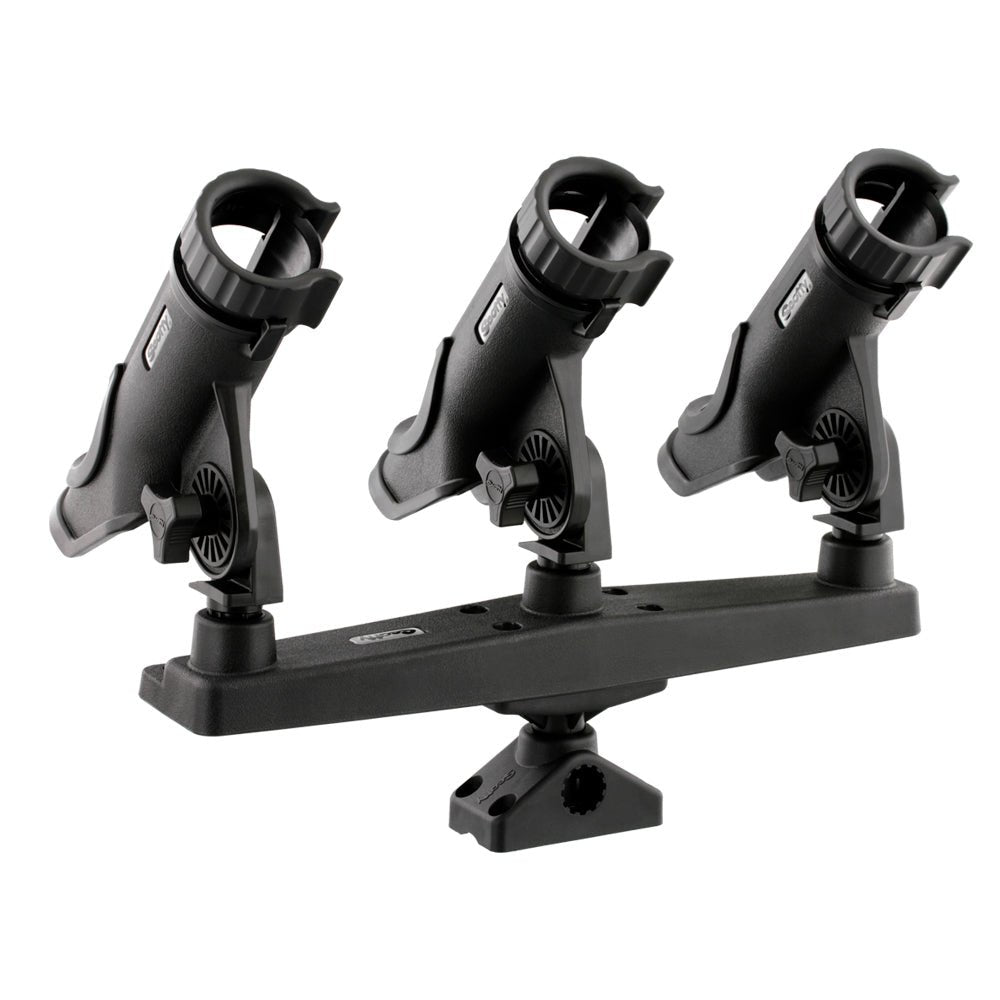 Scotty Triple Rod Holder w/3 230 Power Lock Rod Holders - Clinch River Fishing USA