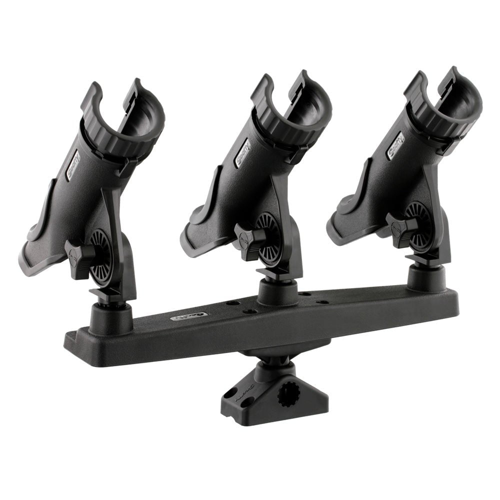 Scotty Triple Rod Holder w/3 230 Power Lock Rod Holders - Clinch River Fishing USA