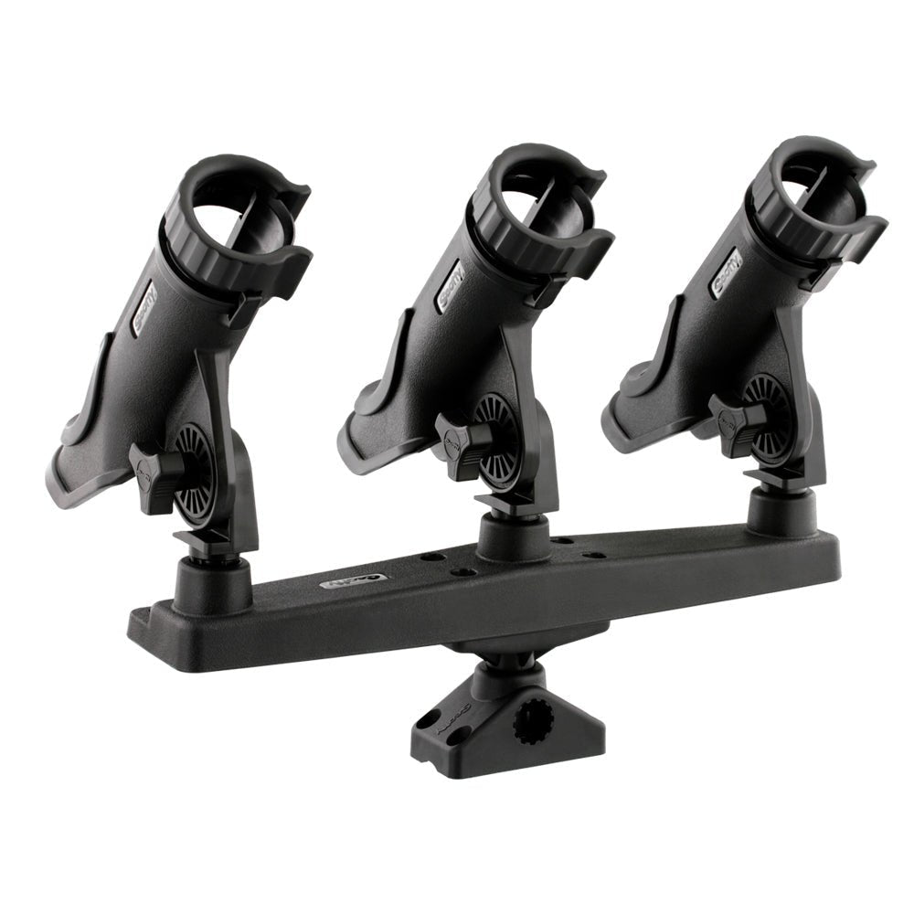 Scotty Triple Rod Holder w/3 230 Power Lock Rod Holders - Clinch River Fishing USA