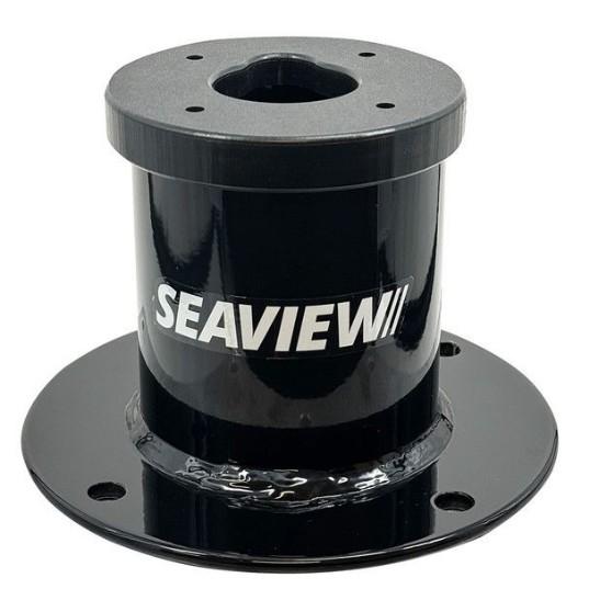 SEAVIEW Black 5" Sionyx Nightwave Mount / Vertical / 8 in. round base plate | PM5SXN8BLK - Clinch River Fishing USA