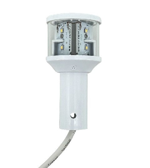 SEAVIEW (LTB TOP) White C5 Certified 24v Round 3NM LED Combination Mast Head All Around Light - P67 Watertight | LTBLED24C5