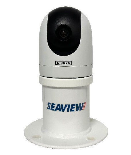 SEAVIEW White 5" Sionyx Nightwave Mount, Vertical, 8" Round Base Plate | PM5SXN8