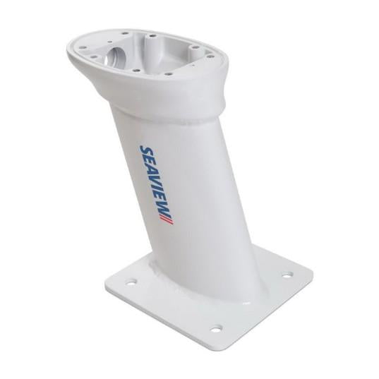 SEAVIEW 10" Modular Mount, AFT Raked, 7" x 7" Base Plate, Light Bar Compatible. *Top plate Required | PMA107M1