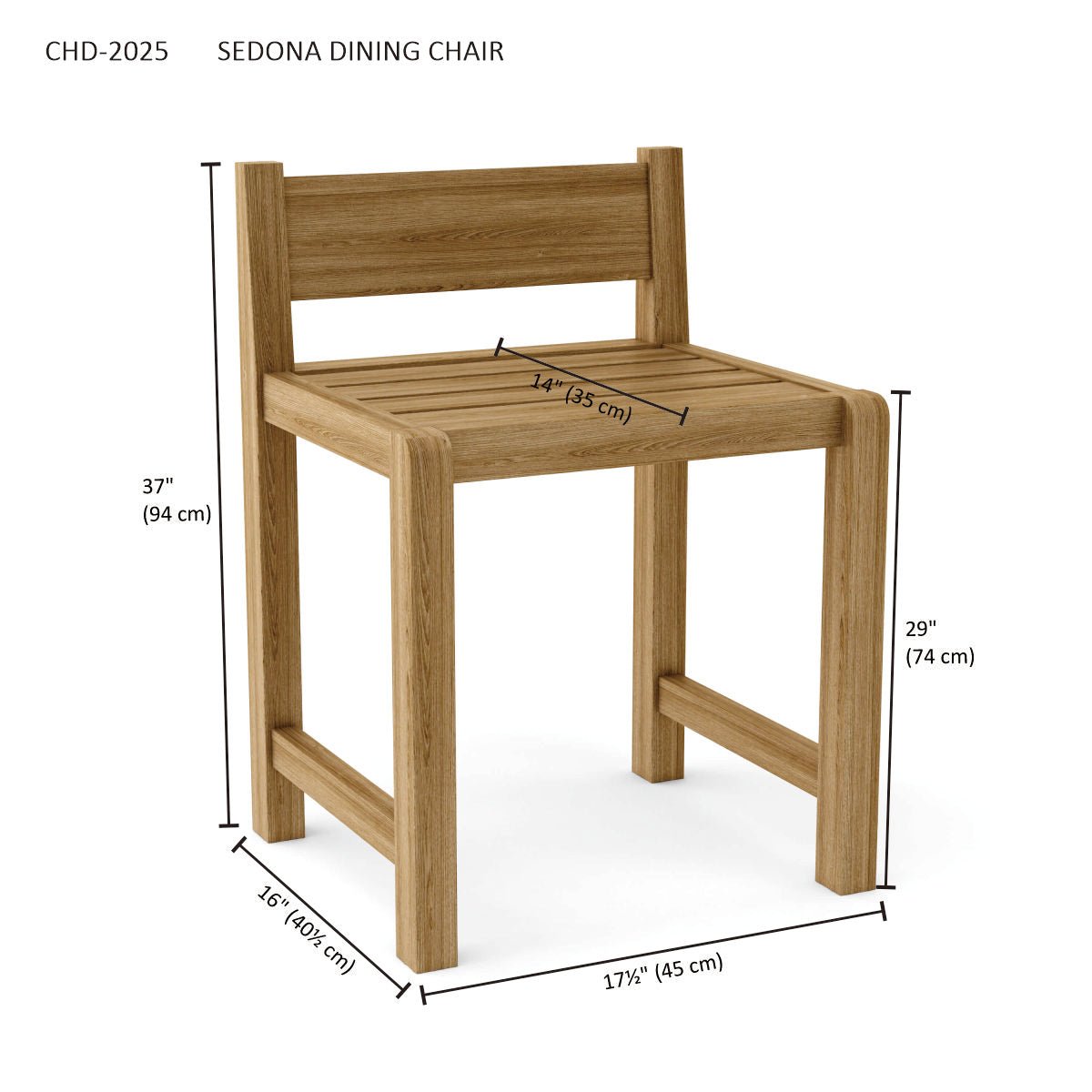 SEDONA DINING CHAIR - Clinch River Fishing USA