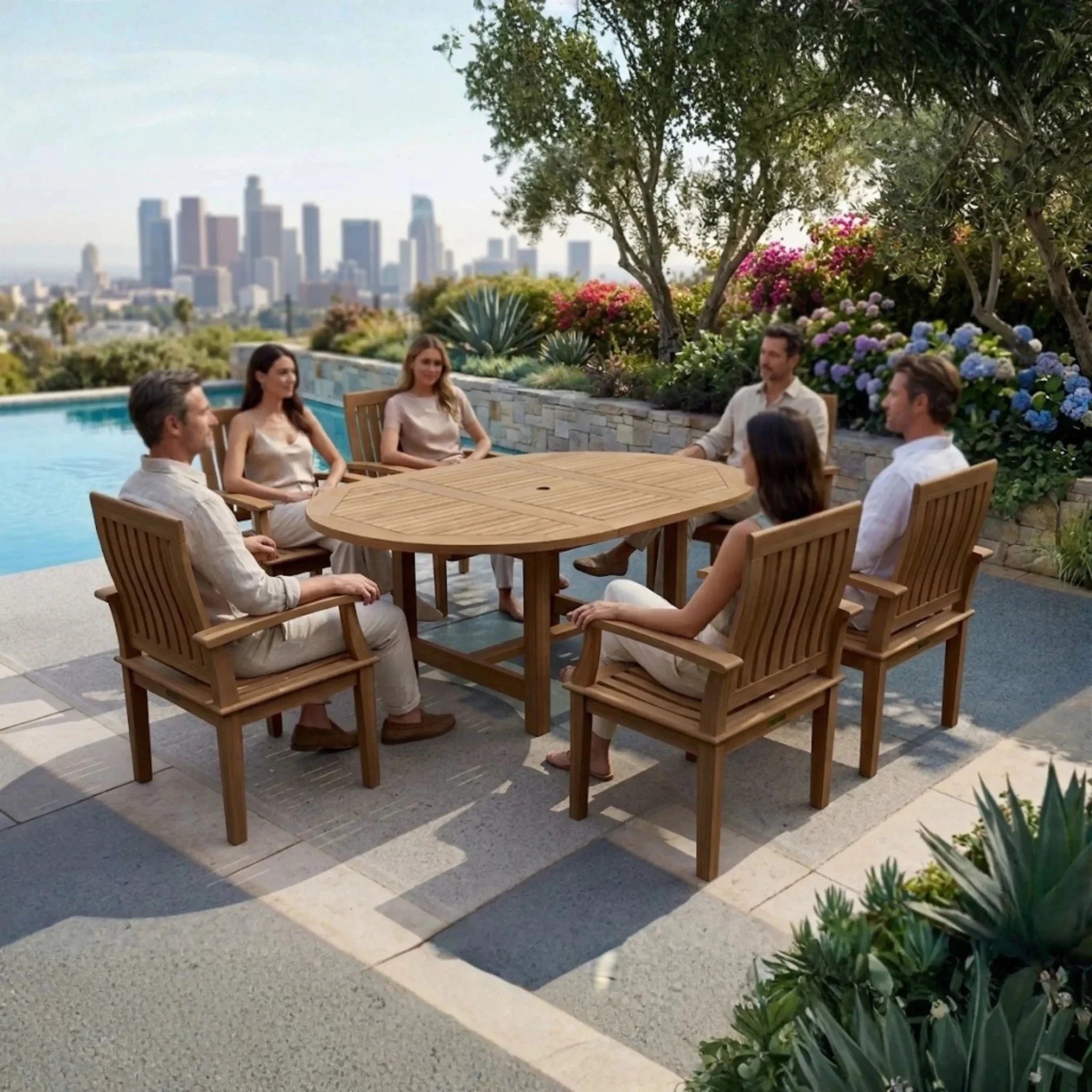 SET-119A 7-pcs Bahama Dining Table Set - Clinch River Fishing USA