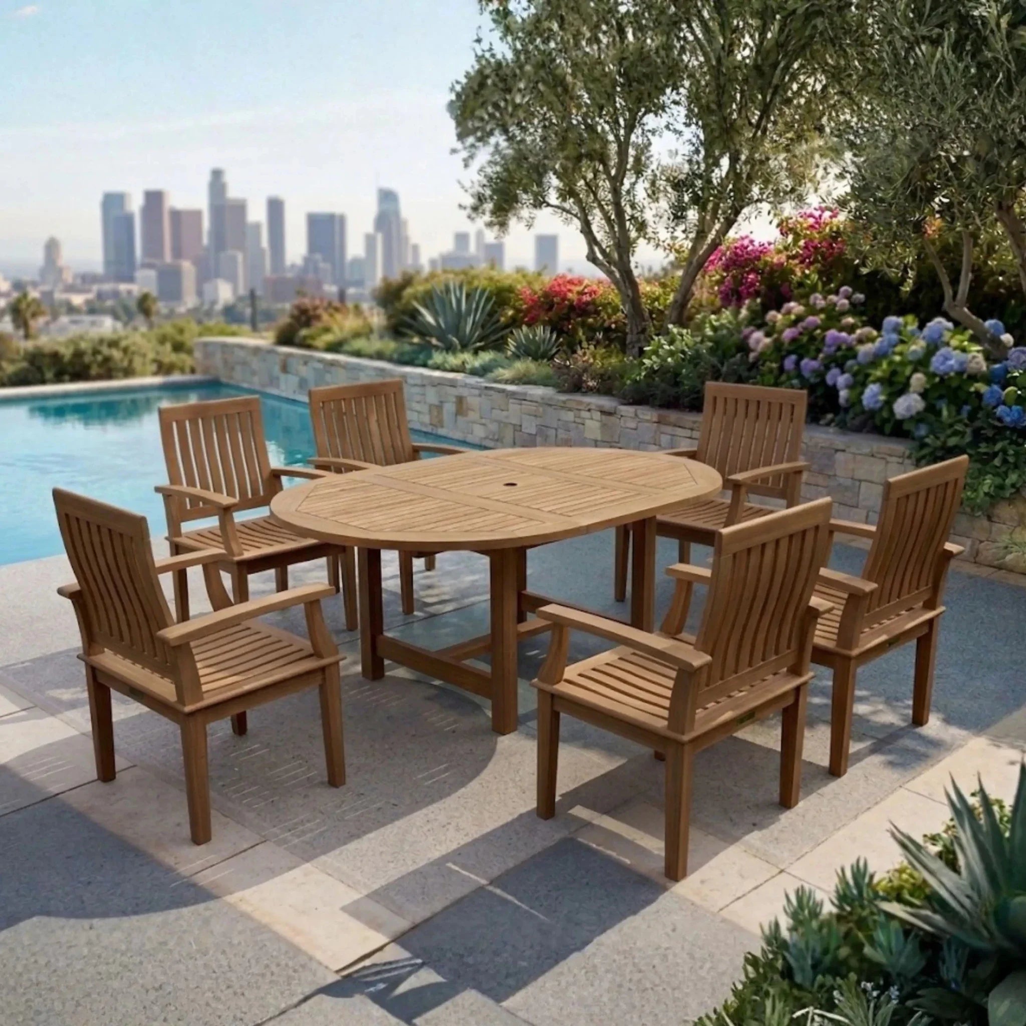 SET-119A 7-pcs Bahama Dining Table Set - Clinch River Fishing USA