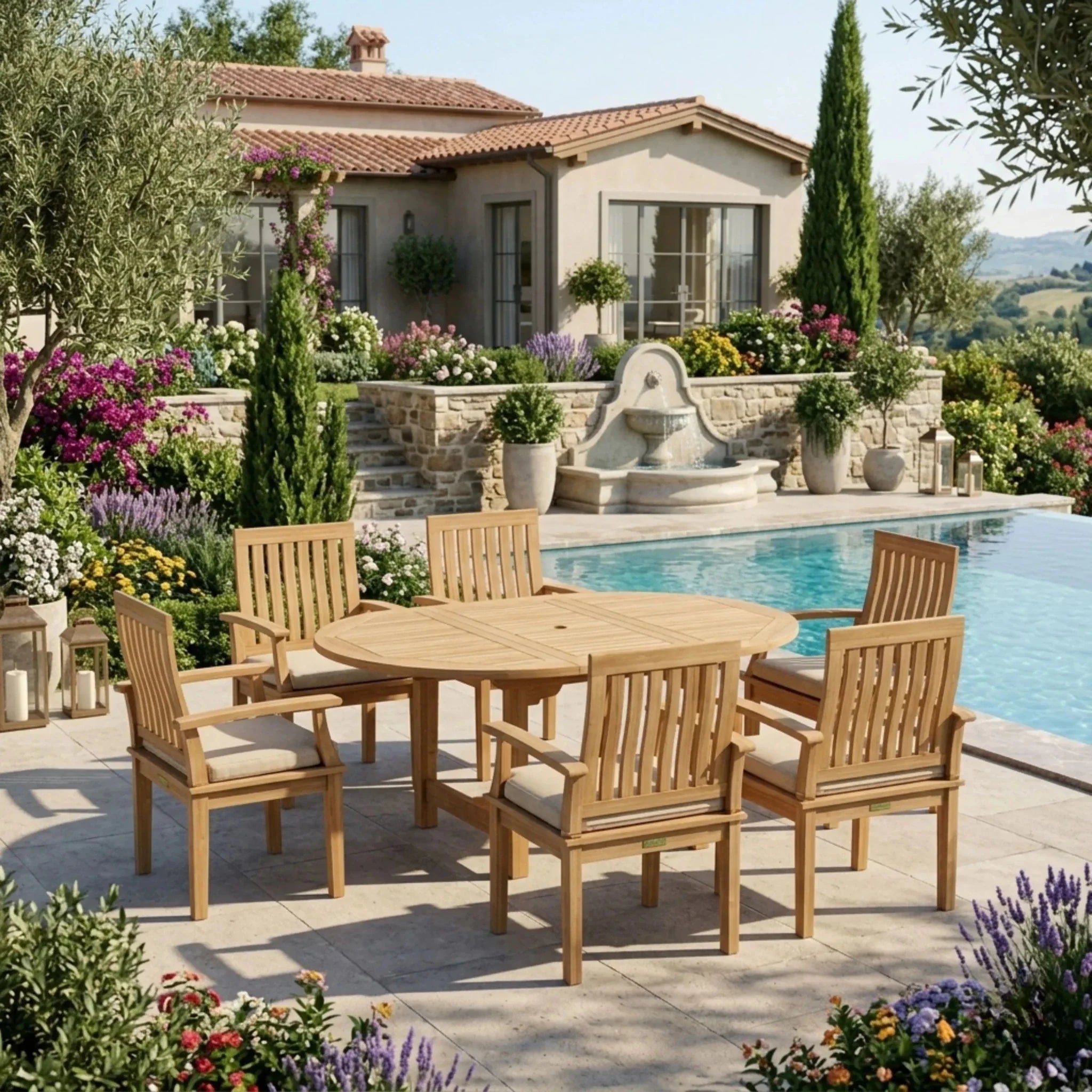 SET-119A 7-pcs Bahama Dining Table Set - Clinch River Fishing USA