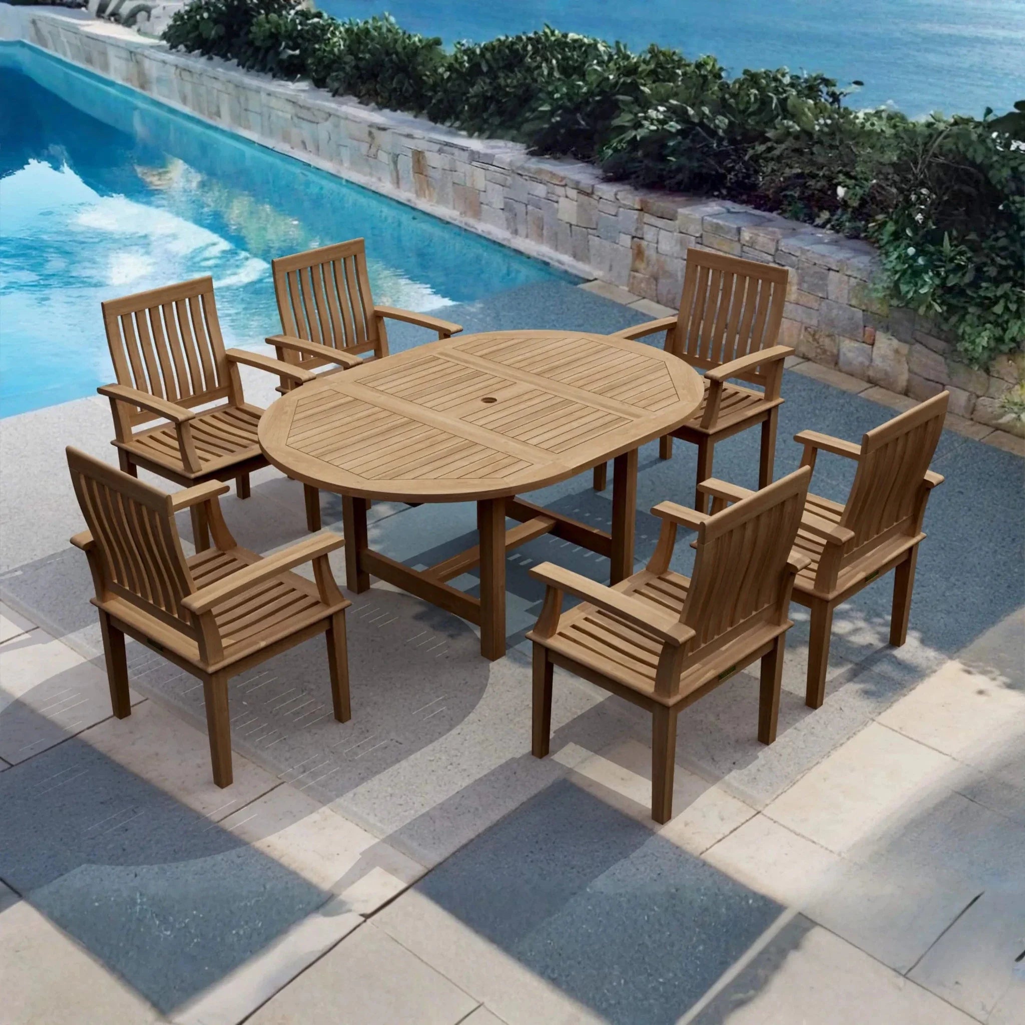 SET-119A 7-pcs Bahama Dining Table Set - Clinch River Fishing USA
