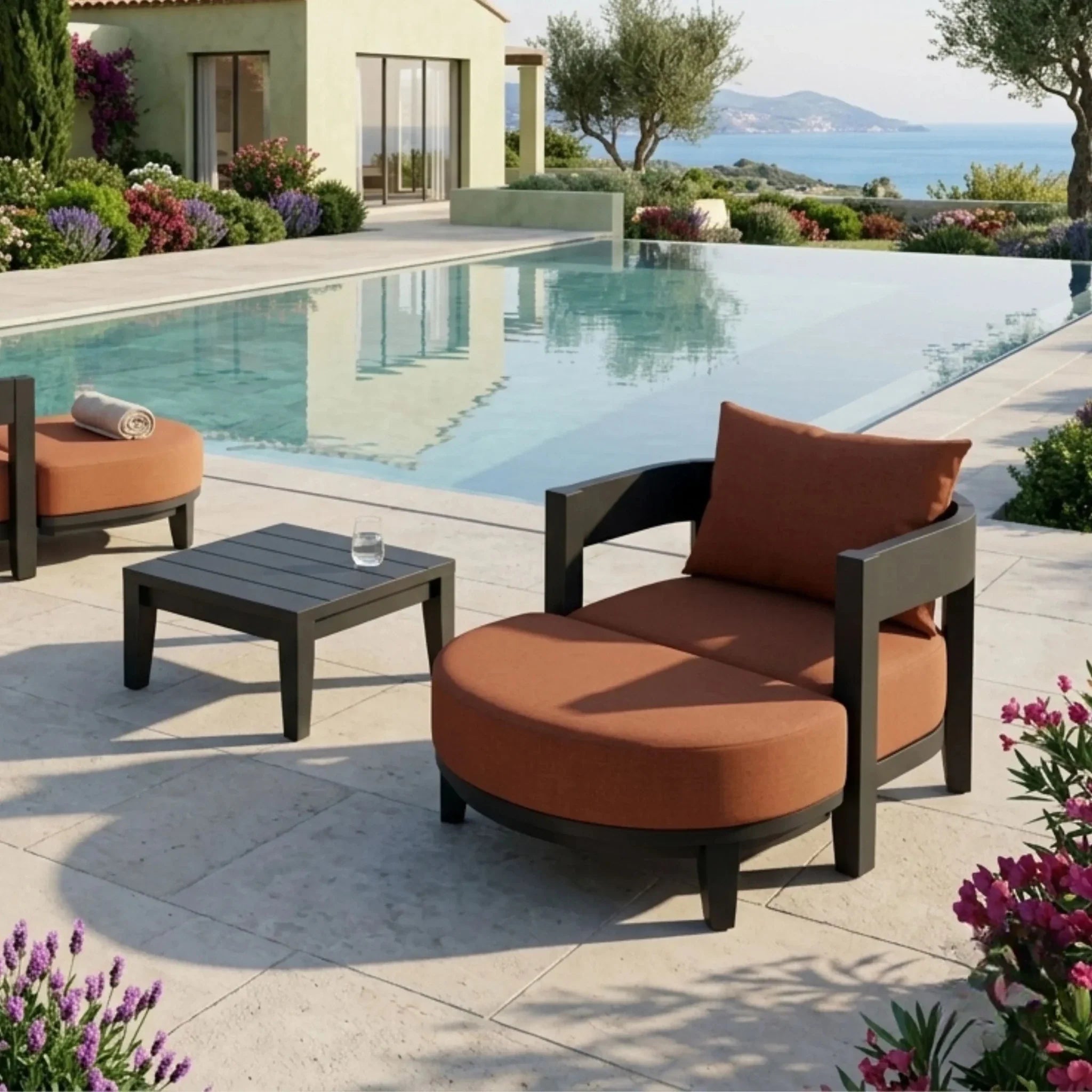SET-172-AL 5-PC CORONADO ALUMINUM DEEP SEATING SET - Clinch River Fishing USA