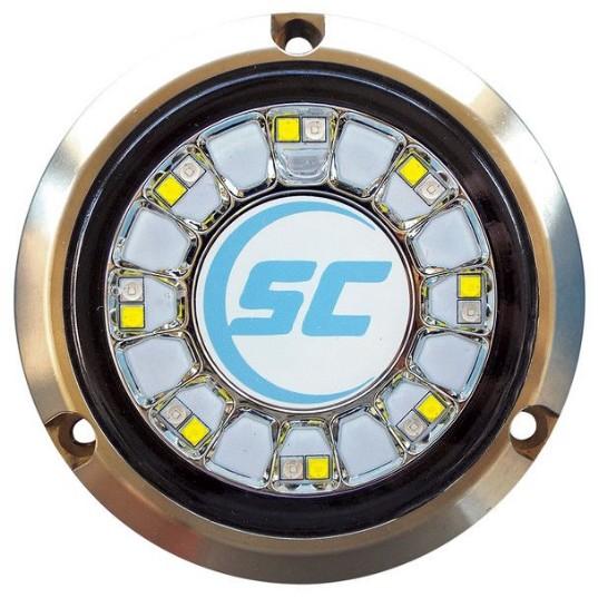 SHADOW-CASTER 16 LEDs Bronze Underwater Marine Light - Blue & White | SCR-16-BW-BZ-10 - Clinch River Fishing USA