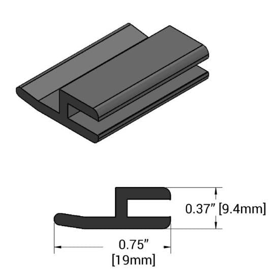 SHADOW-CASTER LED White Plastic Strip Mounting Track, 1 meter | SCM-AL-SVMINI-NEON-TRACK-1M - Clinch River Fishing USA