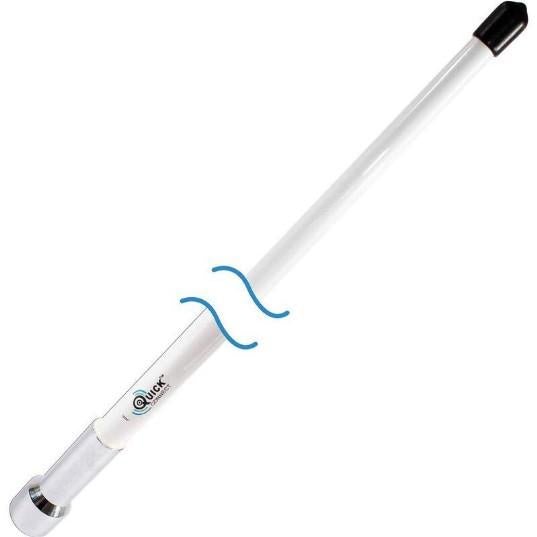 SHAKESPEARE 4T', 3dB QuickConnect VHF, w/ chrome ferrule (use QCM series mounts) | QC-4-T - Clinch River Fishing USA