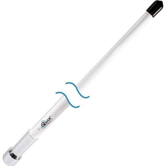 SHAKESPEARE 8T', 6dB QuickConnect VHF, w/ chrome ferrule (use QCM series mounts) | QC-8-T - Clinch River Fishing USA