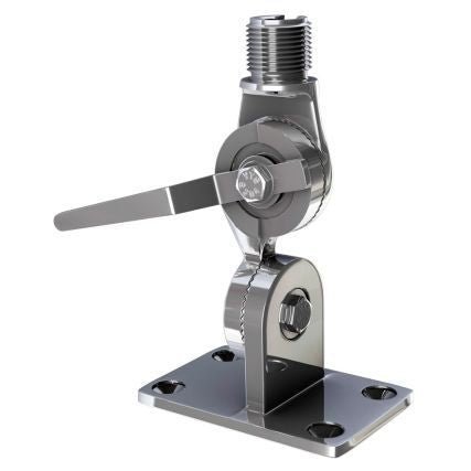 SHAKESPEARE Ratchet mount, stainless steel, with handle | 4187 - Clinch River Fishing USA