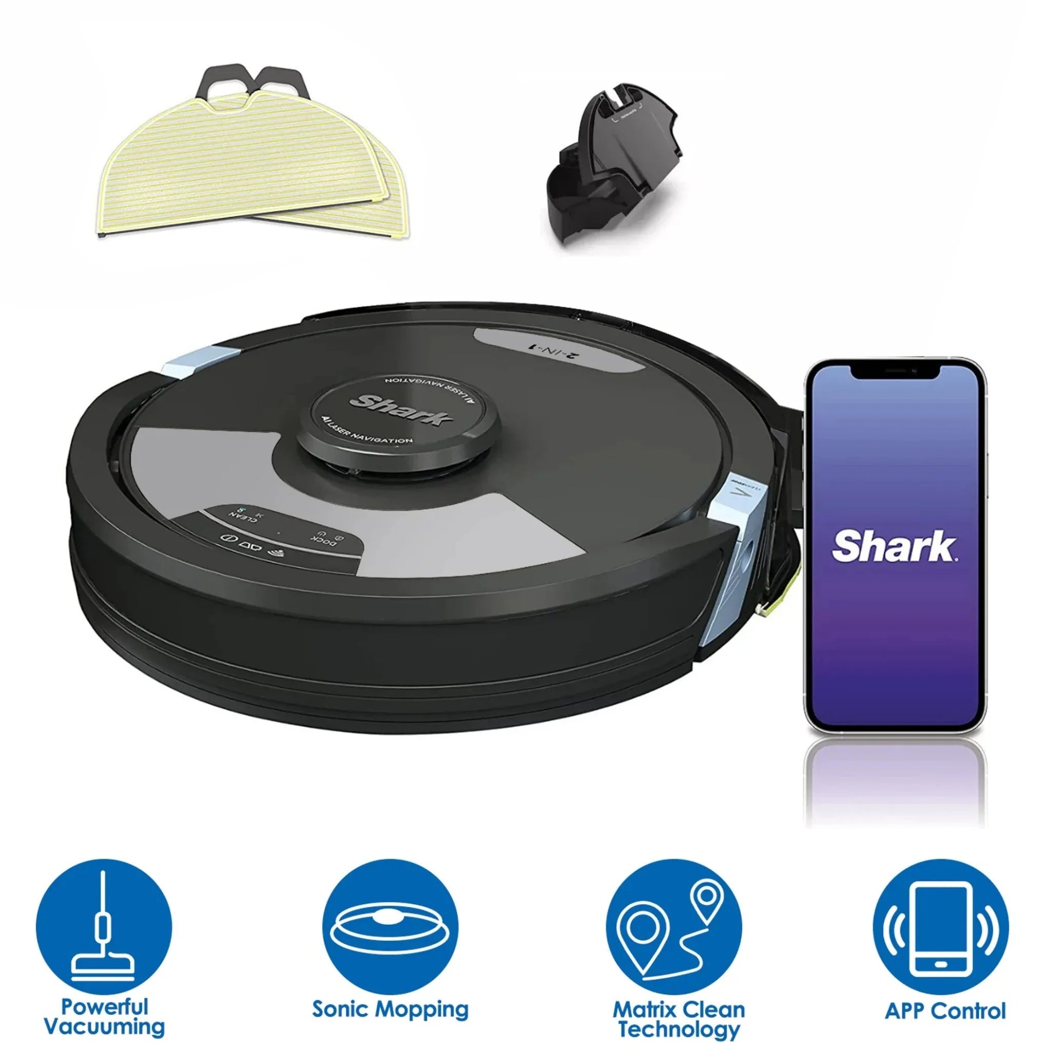 Shark RV2610WA 2-in-1 AI Robot Vacuum & Mop Matrix Robot Vacuum - Clinch River Fishing USA