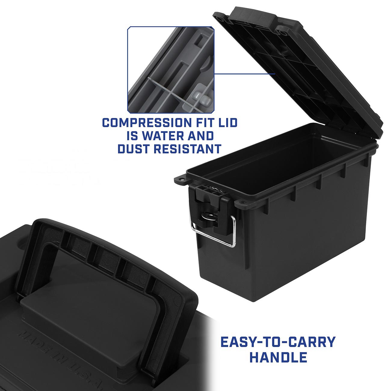 Sheffield Field Box - Black (Made In U.S.A.) - Clinch River Fishing USA