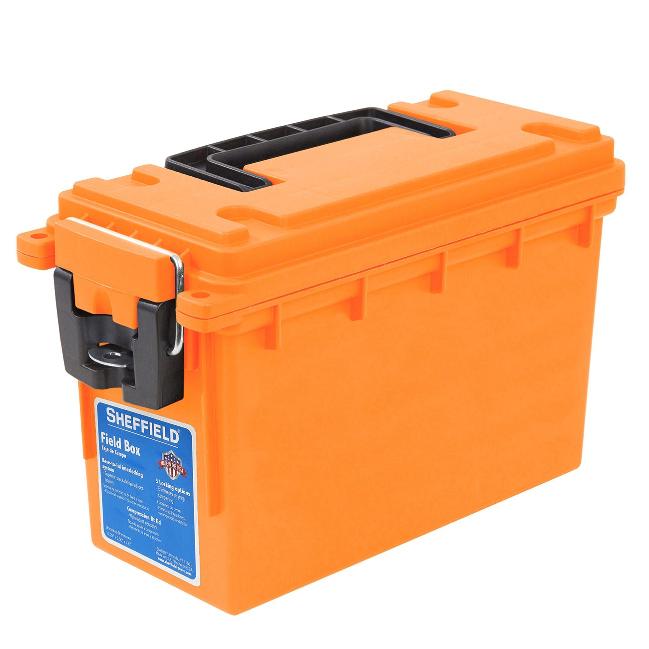 Sheffield Field Box- Safety Orange (Made In U.S.A.) - Clinch River Fishing USA