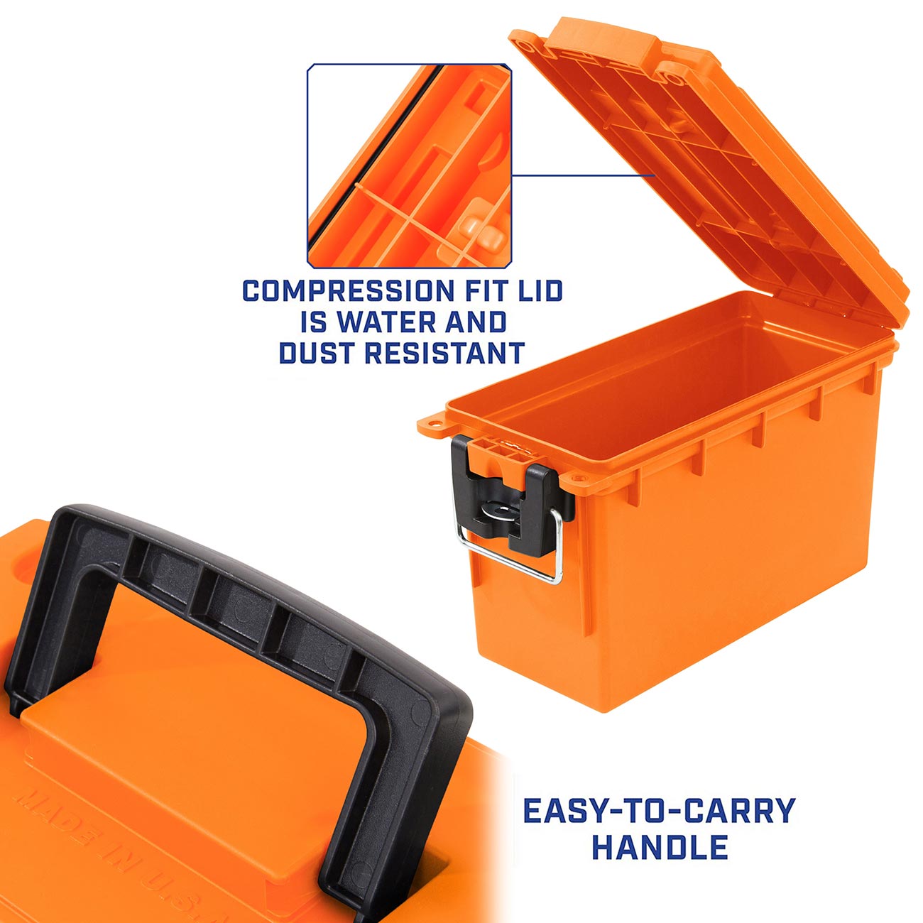 Sheffield Field Box- Safety Orange (Made In U.S.A.) - Clinch River Fishing USA
