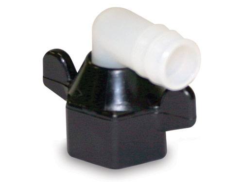 Shurflo Wingnut Swivel Elbow- 1/2" Npt X 5/8" Barb