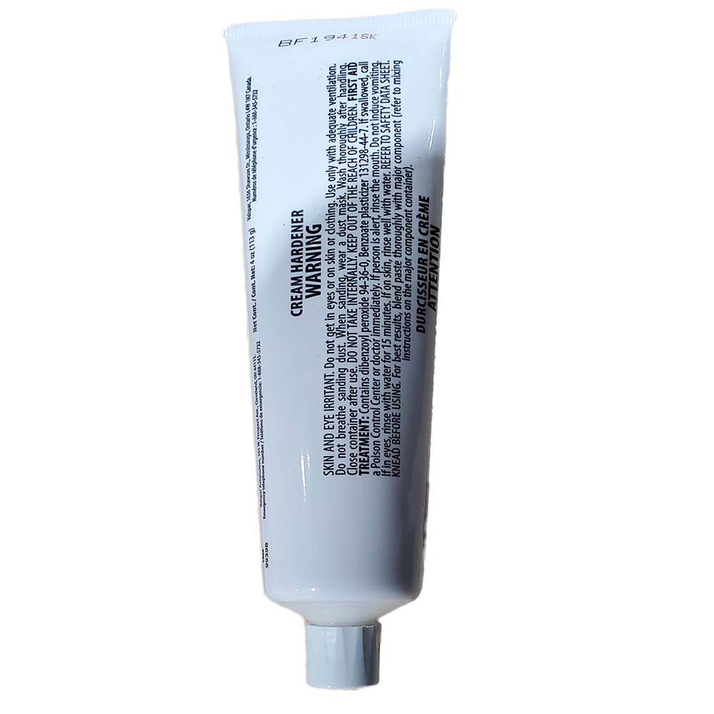 Sika BPO Cream Hardener White 4oz Tube Resin Required - Clinch River Fishing USA
