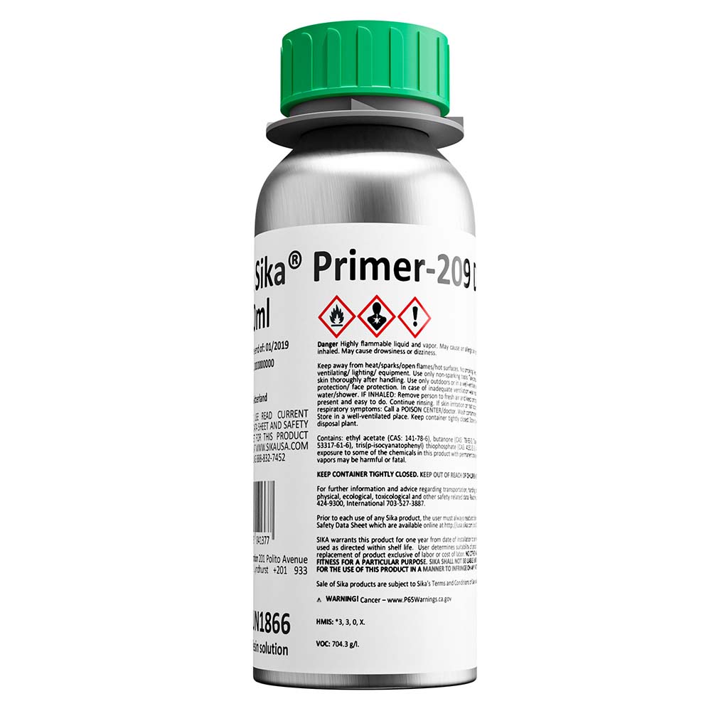 Sika Primer-209 D Black 250ml Bottle - Clinch River Fishing USA