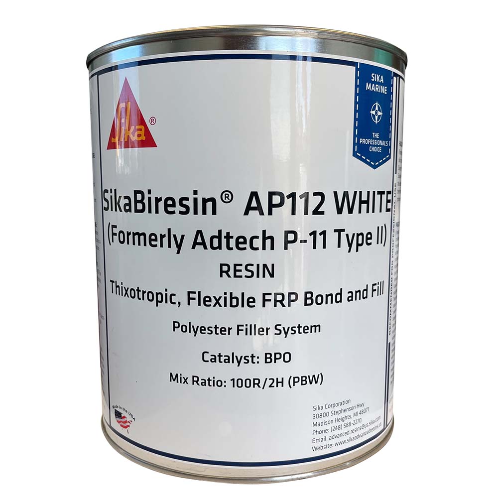 Sika SikaBiresin® AP112 White Gallon BPO Hardener Required - Clinch River Fishing USA