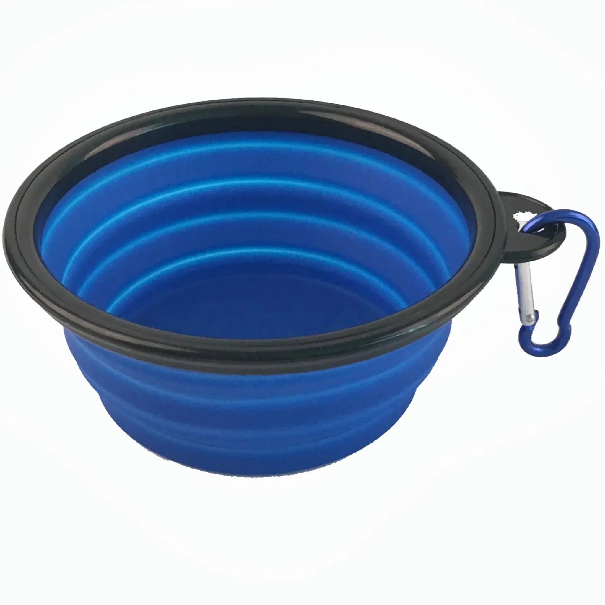Single Blue Silicone Collapsible Travel Bowl - Clinch River Fishing USA