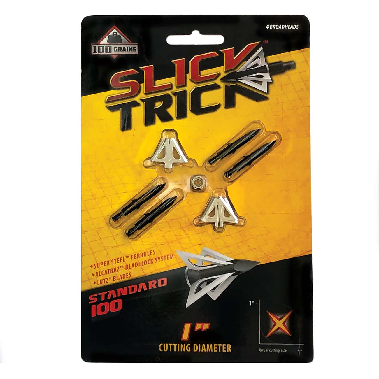 Slick Trick Standard Broadheads - 100 Grain (4-Pack) - Clinch River Fishing USA