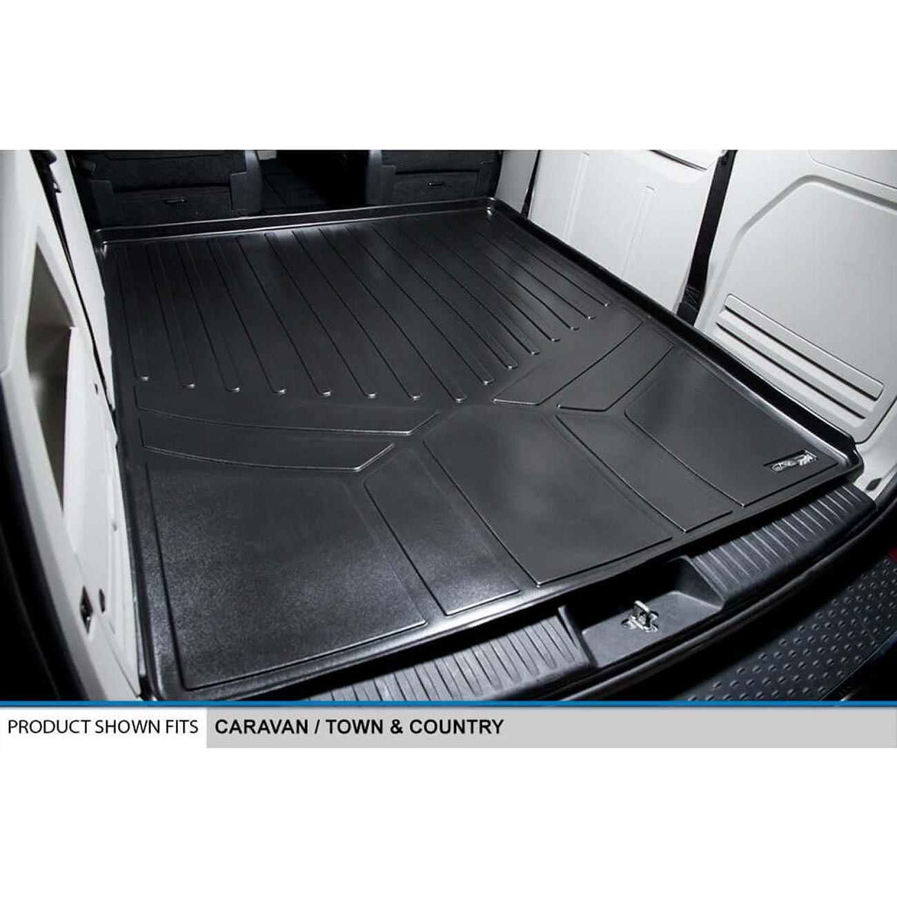Smartliner Cargo Liner Floor Mat Behind 2nd Row Seat for '08-'20 Grand Caravan / '08-'16 Town & Coun - Clinch River Fishing USA
